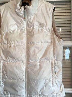 The North Face White Quilted Puffer Vest